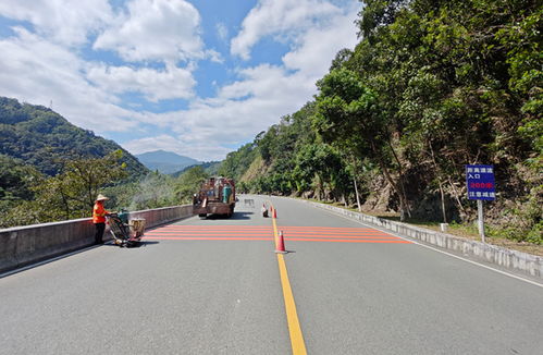 永春國省道路面 上新 彩色路面讓公路亮起來